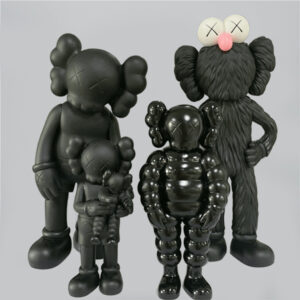 KAWS ONE Companion Black Family Figure Set