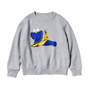 Kaws ONE Warhol Graphic Gray Sweatshirt